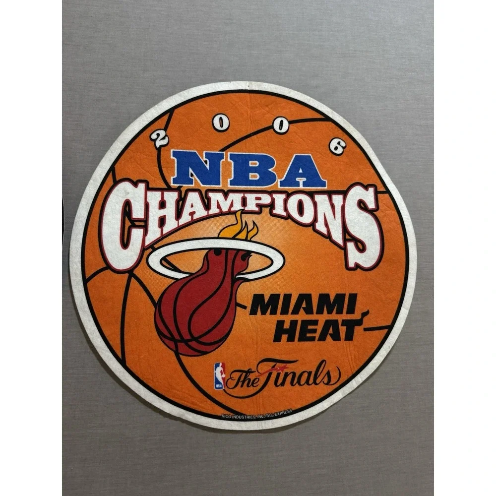 Vintage Miami Heat Finals Playoffs Felt Round 14